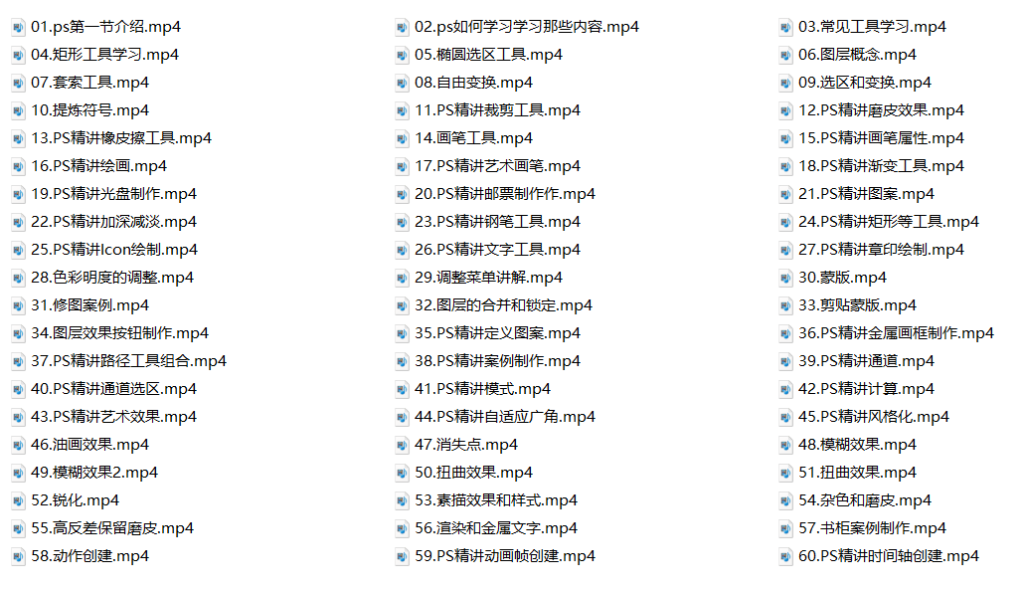 图片[1]-Adobe Photoshop 2020软件+60节自学教程